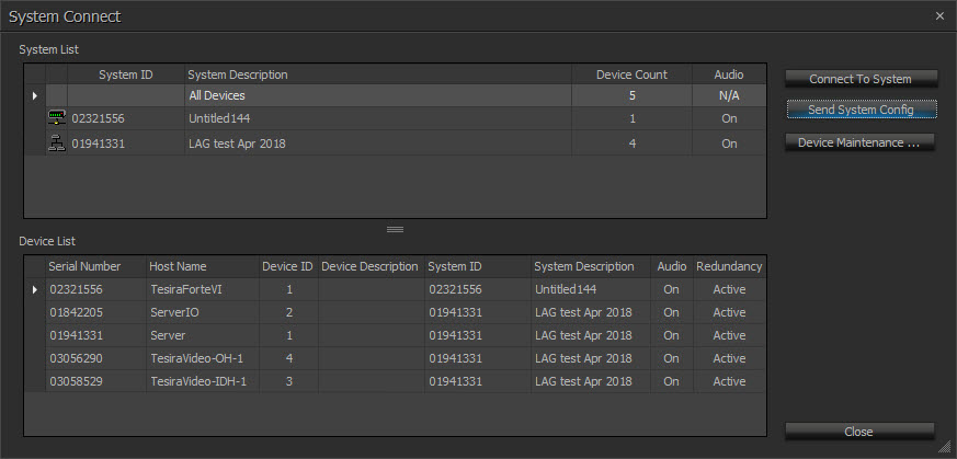 System Connect Considerations