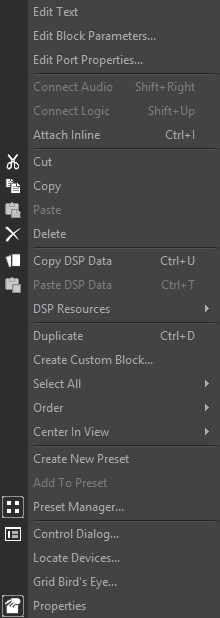 Object Context Menu